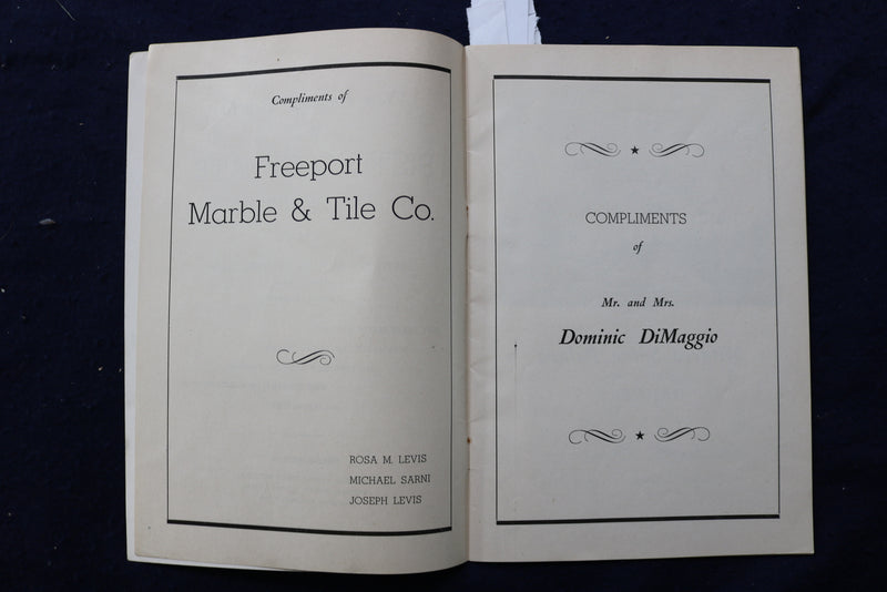 1949 SEP 17 NEW ENGLAND BENEFIT FOR SISTERS OBLATE - BOSTON GARDEN - K 825