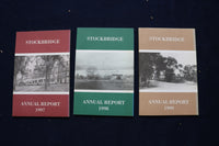 1970-2006 STOCKBRIDGE MASSACHUSETTS ANNUAL REPORT - LOT OF 22 - O 3394
