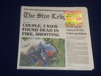 2018 NOVEMBER 21 STAR LEDGER NEWSPAPER - COUPLE, 2 KIDS DEAD IN FIRE, SHOOTING