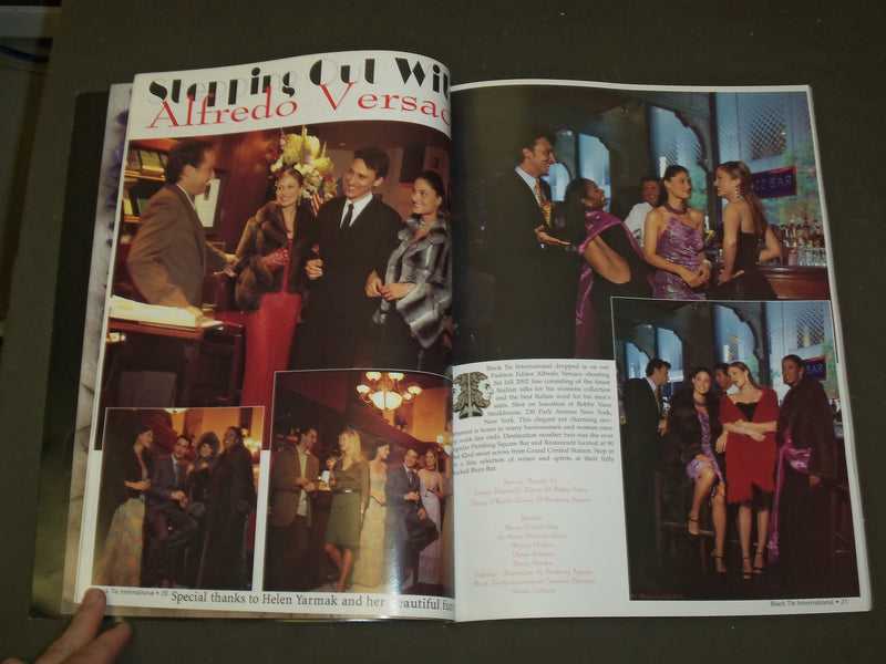 2001 FALL BLACK TIE MAGAZINE- VOLUME 1, NUMBER 2 - GREAT COVER & PHOTOS - B 4013