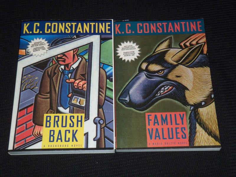 1997-1998 K. C. CONSTANTINE NOVELS LOT OF 2 - SOFTCOVER - BRUSH BACK - KD 4270T