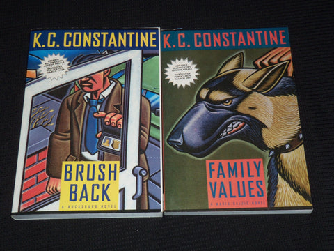 1997-1998 K. C. CONSTANTINE NOVELS LOT OF 2 - SOFTCOVER - BRUSH BACK - KD 4270T
