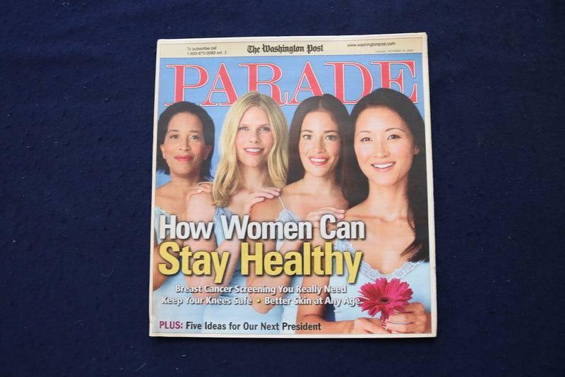 2008 OCTOBER 19 PARADE MAGAZINE - HOW WOMEN CAN STAY HEALTHY COVER - E 18430