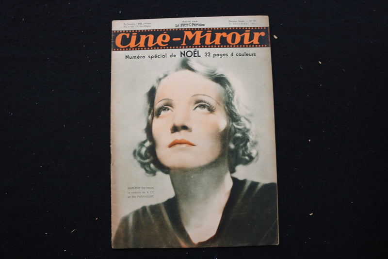 1931 DECEMBER 25 CINE-MIROIR MAGAZINE - MARLENE DIETRICH COVER - E 25143