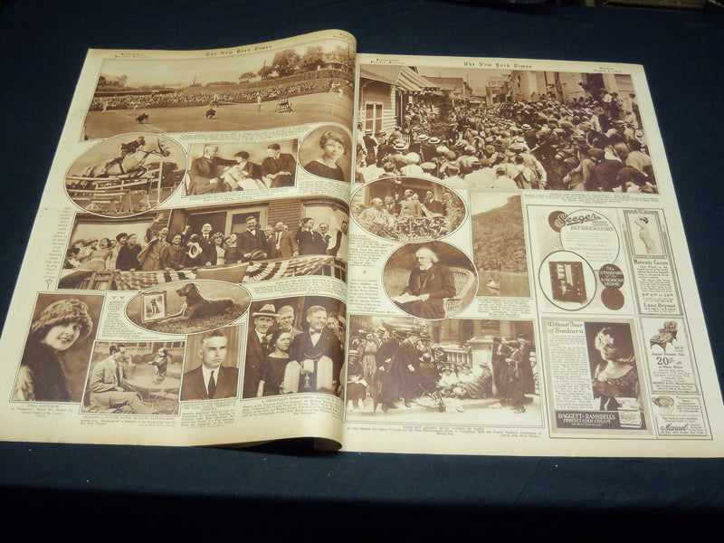 1922 AUGUST 6 NEW YORK TIMES PICTURE SECTION NO. 4 & 5 - GRAHAM BELL - NT 8873
