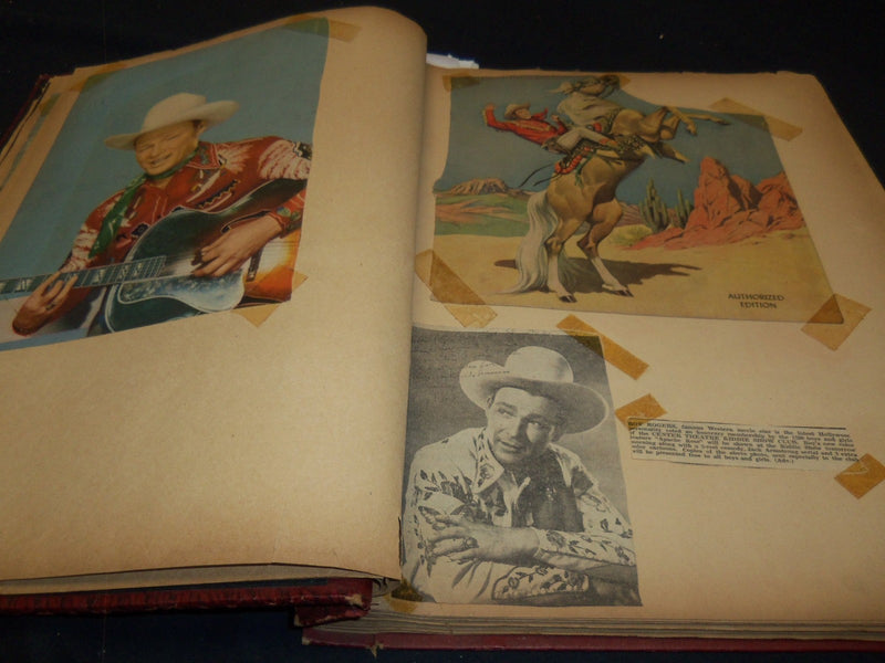 HOLLYWOOD MOVIE STARS SCRAPBOOK - AUTRY - ROGERS - 40A