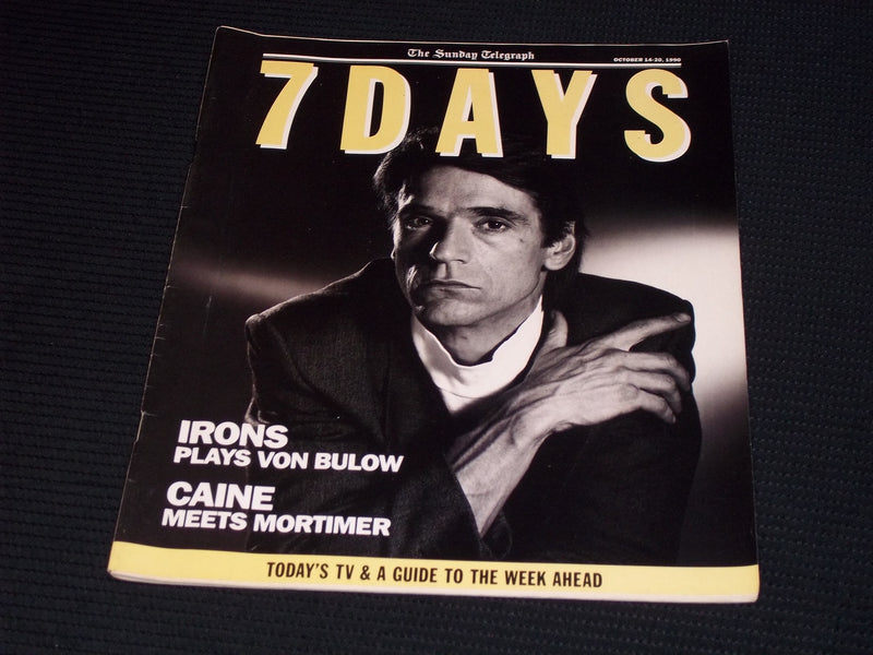 1990 OCTOBER 14 THE SUNDAY TELEGRAPH 7 DAYS MAGAZINE - JEREMY IRONS - E 16972