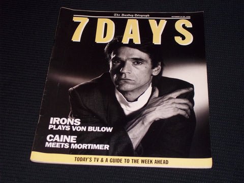 1990 OCTOBER 14 THE SUNDAY TELEGRAPH 7 DAYS MAGAZINE - JEREMY IRONS - E 16972
