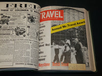 1956 JANUARY-DECEMBER TRAVEL MAGAZINE BOUND VOLUME - GREAT COVERS - KD 5998