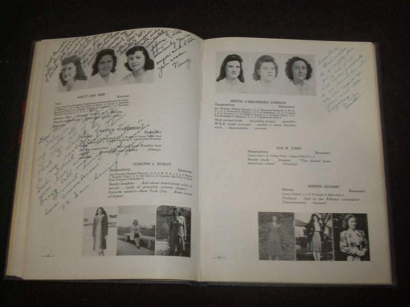 1944 CUMBERLAND SHIPPENSBURG TEACHERS COLLEGE YEARBOOK-SHIPPENSBURG, PA- YB 1959