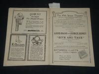 1923 GIVE AND TAKE - 49TH ST. THEATRE PROGRAM - NEW YORK - J 5690