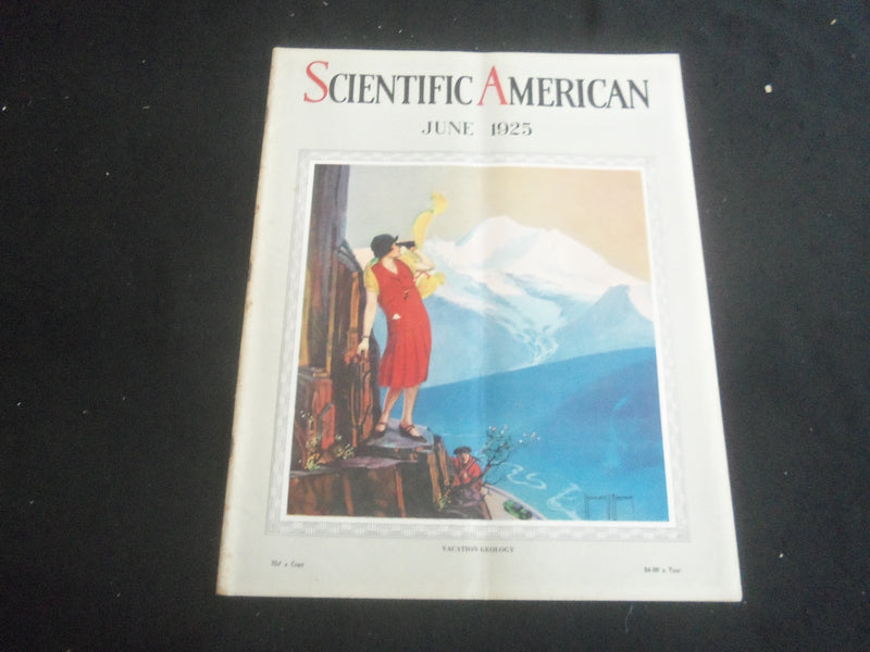 1925 JUNE SCIENTIFIC AMERICAN MAGAZINE - VACATION GEOLOGY - B 5535O