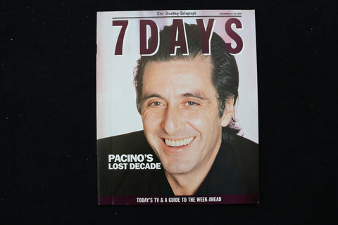 1989 DECEMBER 17-23 7 DAYS MAGAZINE - AL PACINO COVER - E 24468