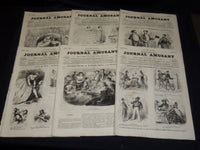 1857-1858 JOURNAL AMUSANT ILLUSTRE FRENCH MAGAZINE LOT OF 36 - FASHION - O 3197M