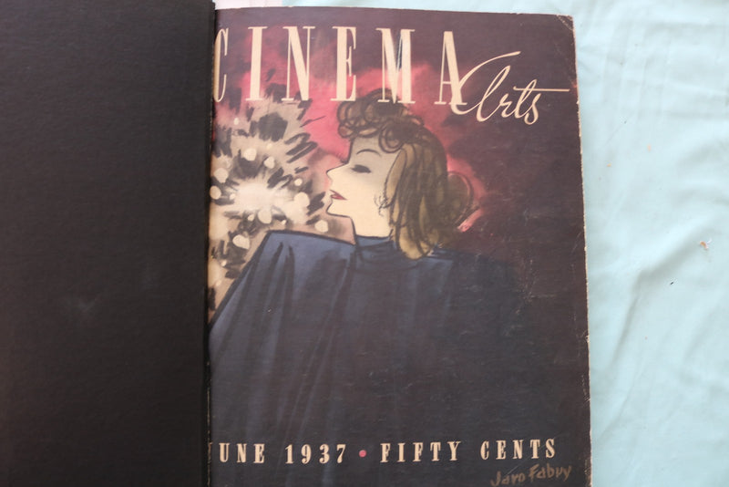 1937 JUNE, JULY, SEPTEMBER CINEMA ARTS MAGAZINE - BOUND VOLUME - E 26485