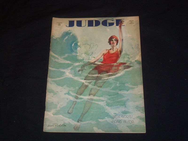 1929 AUGUST 10 JUDGE MAGAZINE - WELL WORTH GOING IN FOR - ST 5566