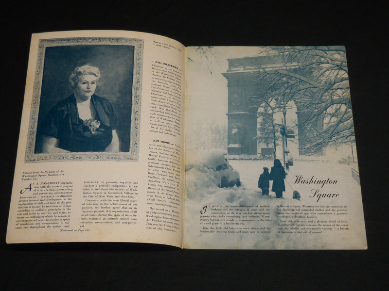 1954 SEPT-OCT 46TH WASHINGTON SQUARE OUTDOOR ART EXHIBIT PROGRAM - J 5725
