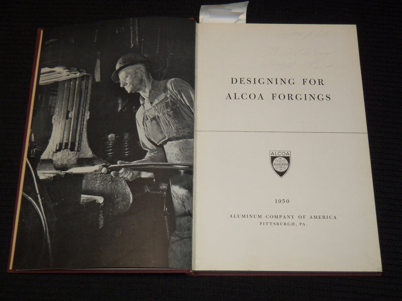 1948-1950 DESIGNING FOR ALCOA FORGINGS BOOKS LOT OF 2 - ALUMINUM CO. - KD 9505