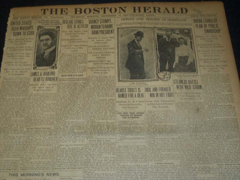 1906 SEPTEMBER 13 THE BOSTON HERALD - LYNN BASEBALL TEAM - BH 98