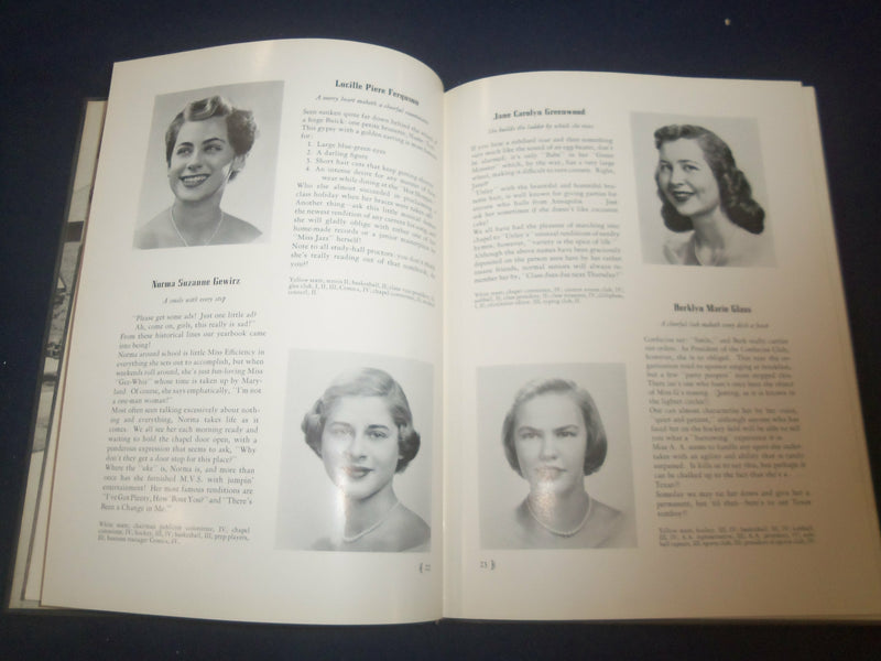 1952 THE CUPOLA MOUNT VERNON SEMINARY YEARBOOK - WASHINGTON, D.C. - YB 2338
