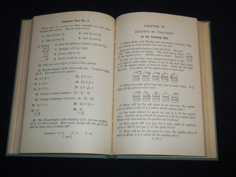 1929 MODERN SCHOOL ARITHMETIC VOLUME - FIFTH GRADE - KD 4814J