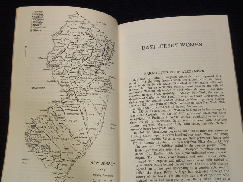 1978 LADIES AT THE CROSSROADS BOOK - 18TH CENTURY WOMEN OF NEW JERSEY - J 8005