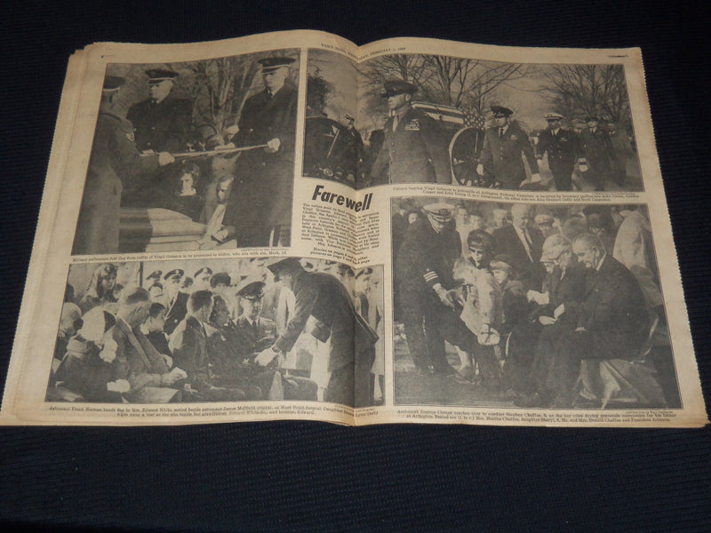 1967 FEB 1 NEW YORK DAILY NEWS NEWSPAPER - MICK TRIES FIRST -ASTRONAUTS- NP 4680