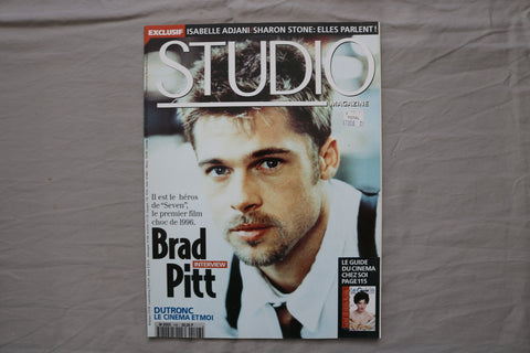 1996 JANUARY STUDIO MAGAZINE - BRAD PITT COVER - FRENCH - E 19969