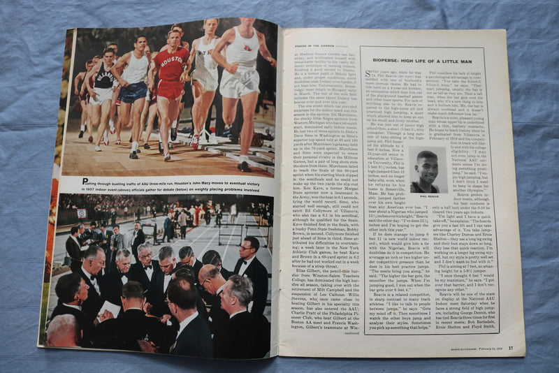 1958 FEBRUARY 24 SPORTS ILLUSTRATED MAGAZINE - PHIL REAVIS COVER - ST 5505T