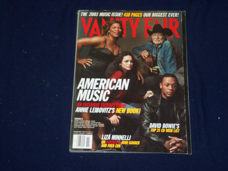 2003 NOVEMBER VANITY FAIR MAGAZINE - QUEEN LATIFAH, WILLIE NELSON - SP 9701