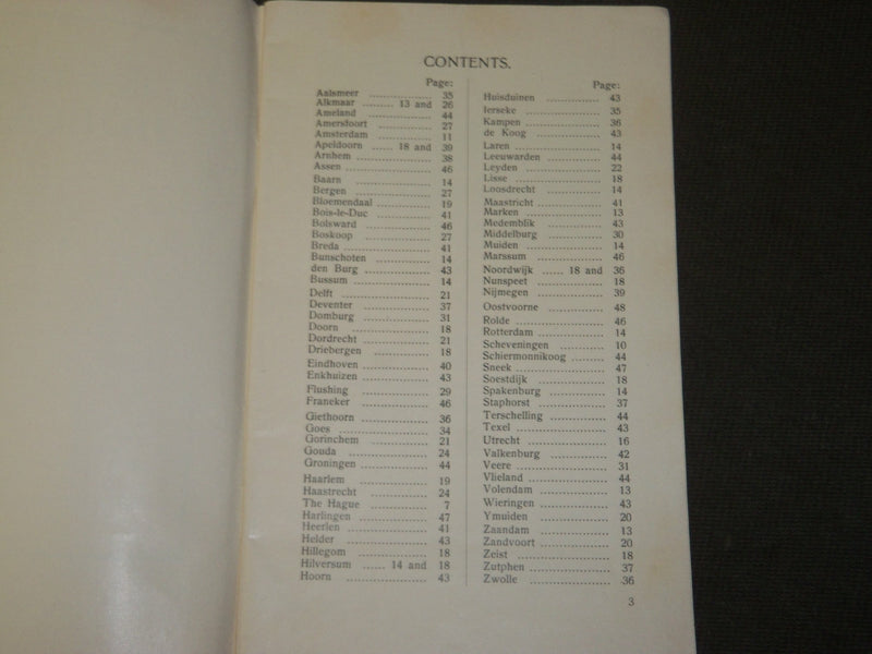 1930'S HOW TO SEE HOLLAND TOURISTS BOOK BY EDGAR BROWN - J 3548