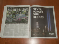 2021 SEPTEMBER 12 NEW YORK DAILY NEWS NEWSPAPER - WE WILL NEVER FORGET 9/11