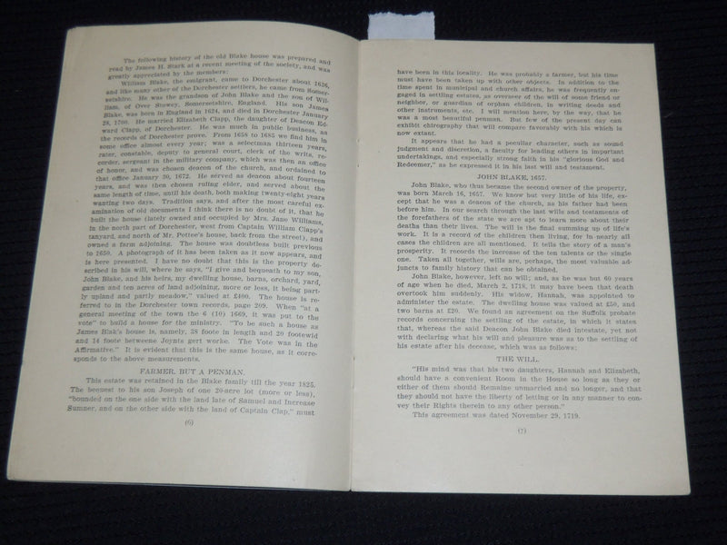 1907 PLACES IN DORCHESTER TO VISIT DURING ONE-HOME WEEK BY JAMES STARK - J 9886