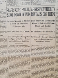 1921 FEBRUARY 19 NEW YORK TIMES - ARREST AT RITZ REVEALS BIG THEFT - NT 8136