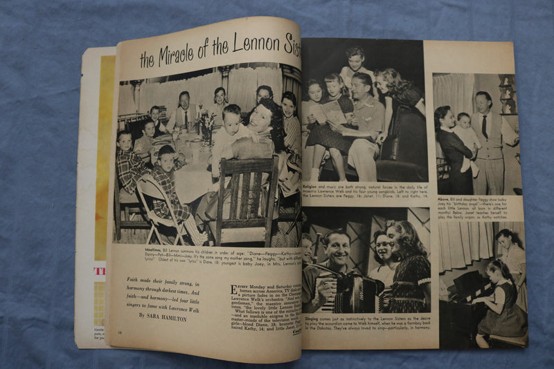 1958 APRIL TV RADIO MIRROR MAGAZINE - THE LENNON SISTERS COVER - ST 1002T