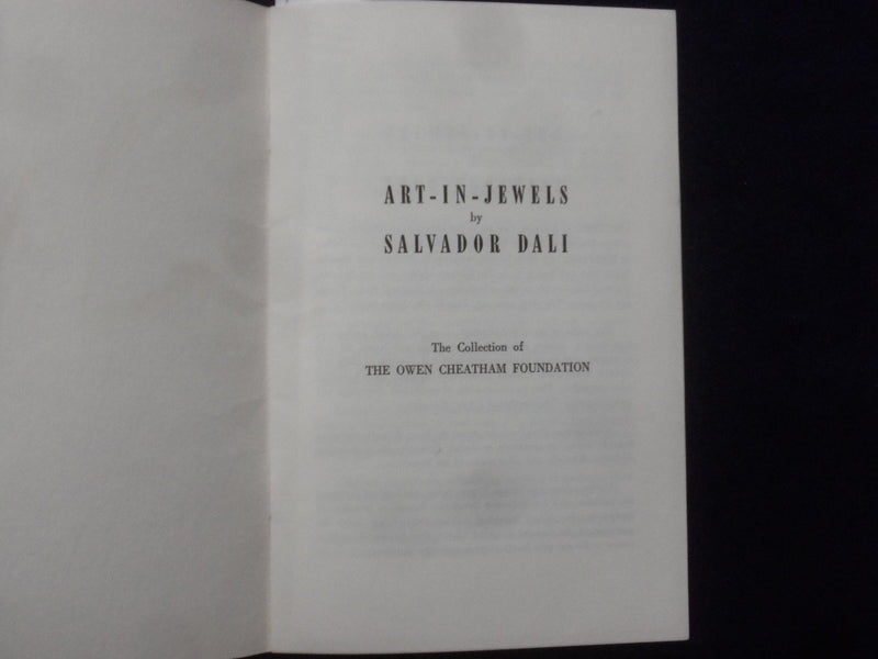 1964 DALI ART-IN-JEWELS SOFTCOVER BOOK - K 185