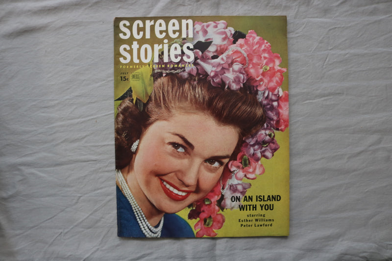 1948 JULY SCREEN STORIES MAGAZINE - ESTHER WILLIAMS COVER - E 19888