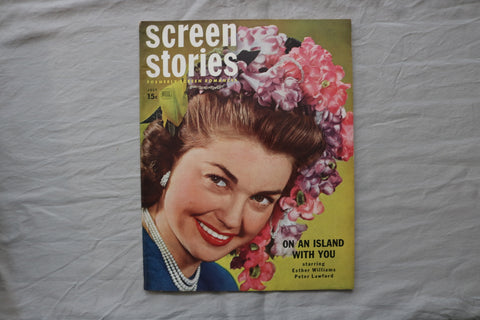 1948 JULY SCREEN STORIES MAGAZINE - ESTHER WILLIAMS COVER - E 19888