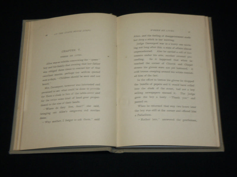 1896 ON THE STATE HOUSE STEPS HARDCOVER BOOK BY MARY REDFIELD POTTER - KD 6385