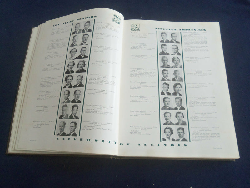 1936 THE ILLIO UNIVERSITY OF ILLINOIS YEARBOOK - URBANA-CHAMPAIGN, IL - YB 2769