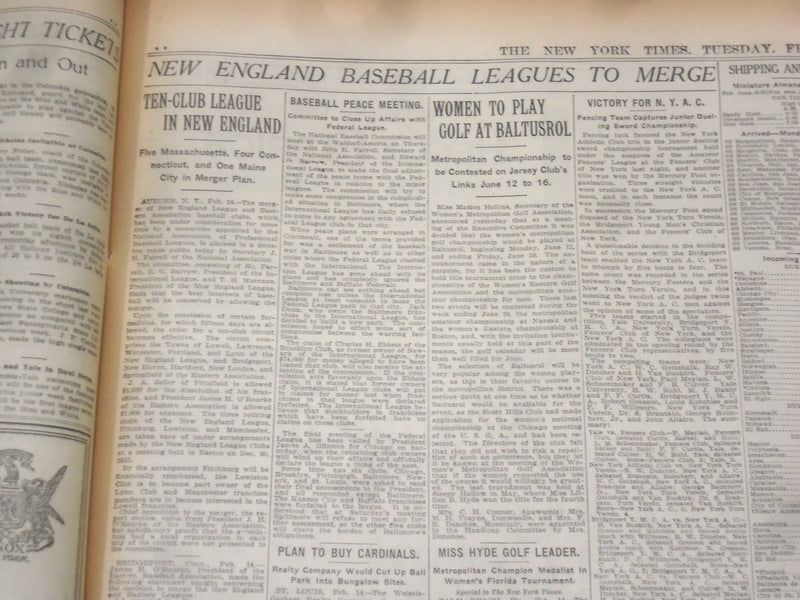 1916 FEBRUARY 15 NEW YORK TIMES - ARETHUSA IS HIT BY MINE, 10 DEAD - NT 9036