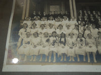 1800'S-1900'S SCHOOL CLASS PHOTO FRAMED - 22 1/2