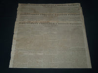 1817 INDEPENDENT CHRONICLE & BOSTON PATRIOT NEWSPAPER LOT OF 3 - NP 610
