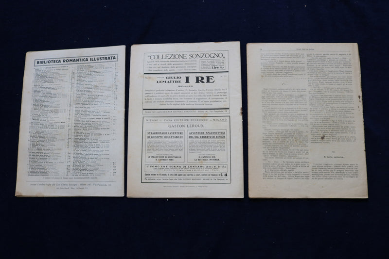 1920'S IL CORSARO DELLE TENEBRE MAGAZINES - LOT OF 39 OF 40 - ITALIAN - O 3546