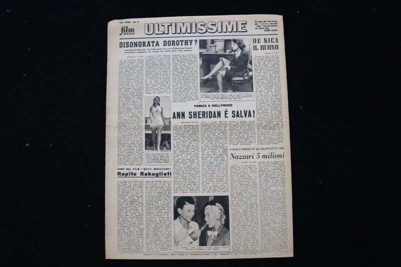 1948 MARCH 25 FILM D'OGGI - ITALIAN MAGAZINE - RITA HAYWORTH COVER - E 25312