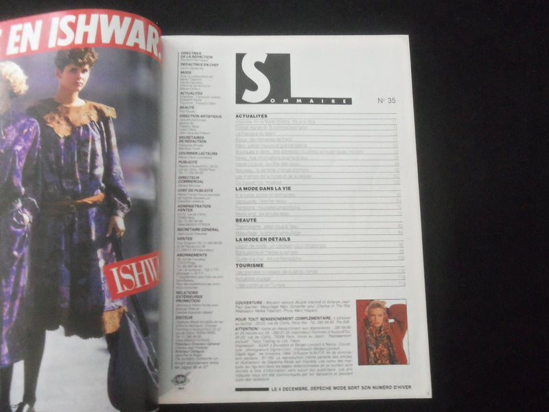 1984 NOVEMBER DEPECHE MODE MAGAZINE - FRENCH EDITION - ST 540K
