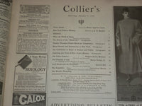 1909 OCTOBER 9 COLLIER'S MAGAZINE - NICE ILLUSTRATED COVER - ST 6686