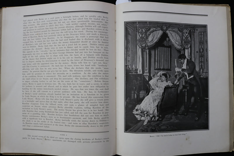 1899 THE PICTURE BOOK OF BECKY SHARP - MRS. FISKE - LANGDON MITCHELL - K 2304