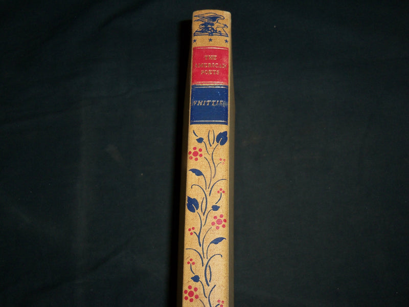 1945 THE POEMS OF JOHN GREENLEAF WHITTIER HARDCOVER BOOK BY UNTERMEYER - KD 7029