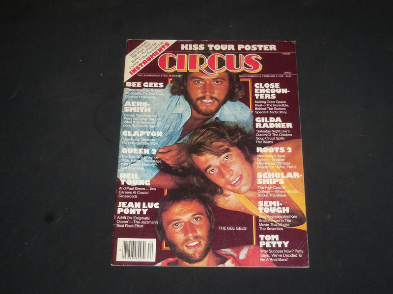 1978 FEBRUARY 2 CIRCUS MAGAZINE - THE BEE GEES COVER - PHOTOS - SP 7613